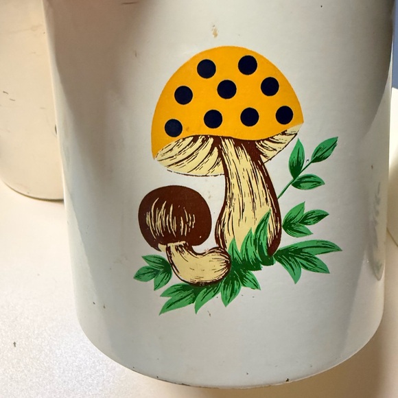 Vintage 1979 Merry Mushroom 4 Piece Canister Set Sears Roebuck & Co. Japan - Picture 8 of 15